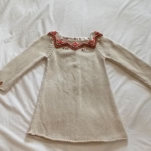 Like New 3T Pearls and Popcorn Knitted sweater dress